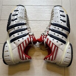 Adidas Rare Barricade 4 Tennis Shoes Men US 8.5 Limited Edition Red White & Blue